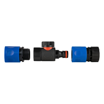 Hose Connector Blue with BSPF- Quick Connect Valve & Hose Connector Black - Best4Trade-Retail Garden watering