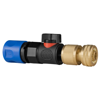 Hose Connector Blue with BSPF- Quick Connect Valve & Hose Connector Brass - Best4Trade-Retail Garden watering