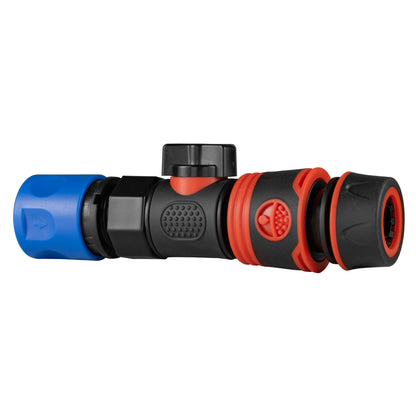 Hose Connector Blue with BSPF- Quick Connect Valve & Hose Connector Black Soft - Best4Trade-Retail Garden watering