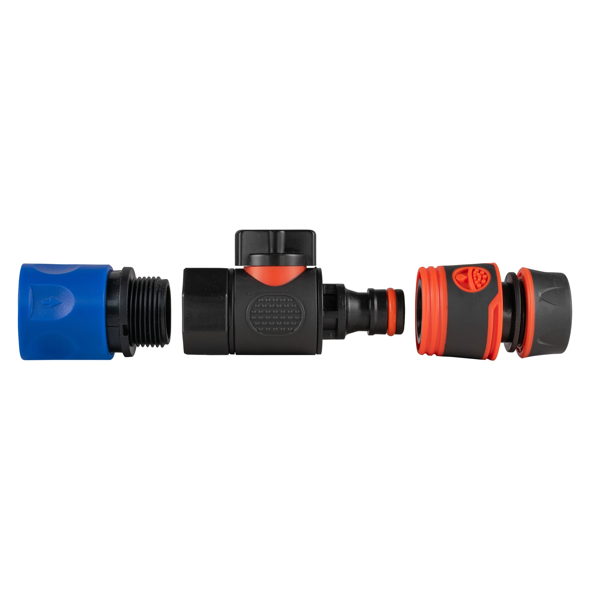 Hose Connector Blue with BSPF- Quick Connect Valve & Hose Connector Black Soft - Best4Trade-Retail Garden watering