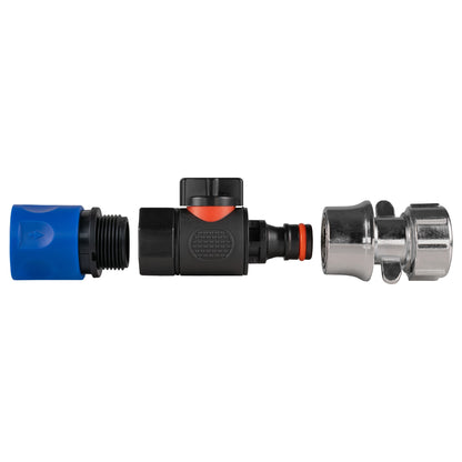 Hose Connector Blue with BSPF- Quick Connect Valve & Hose Connector Zinc - Best4Trade-Retail Garden watering