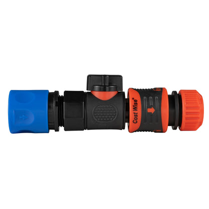 Hose Connector Blue with BSPF- Quick Connect Valve & Hose Connector Lock - Best4Trade-Retail Garden watering