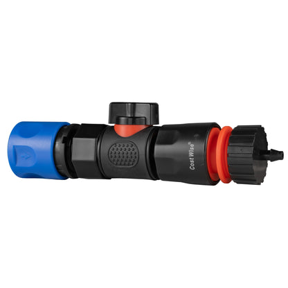 Hose Connector Blue with BSPF- Quick Connect Valve & Hose Connector 4mm Barb - Best4Trade-Retail Garden watering