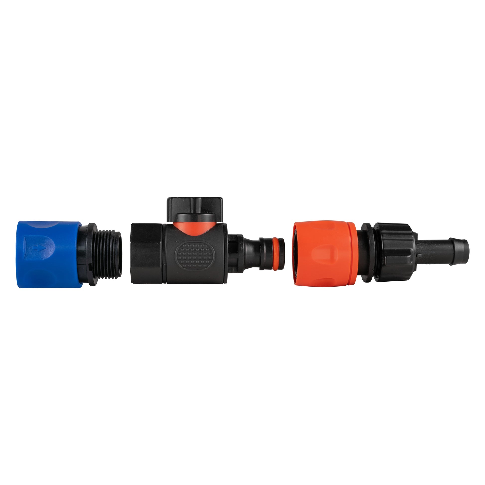 Hose Connector Blue with BSPF- Quick Connect Valve & Hose Connector 16mm Barb - Best4Trade-Retail Garden watering