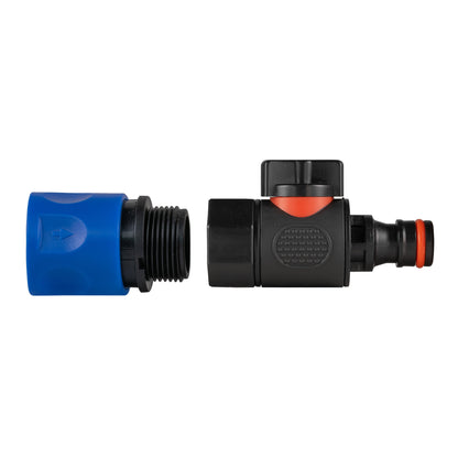 Hose Connector Blue with BSPF Thread- Quick Connect Male Valve - Best4Trade-Retail Garden watering