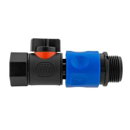 Hose Connector Blue with BSPF Thread- Quick Connect Male Valve - Best4Trade-Retail Garden watering