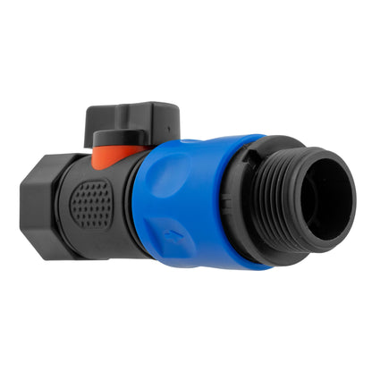Hose Connector Blue with BSPF Thread- Quick Connect Male Valve - Best4Trade-Retail Garden watering