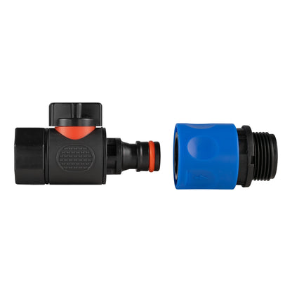 Hose Connector Blue with BSPF Thread- Quick Connect Male Valve - Best4Trade-Retail Garden watering