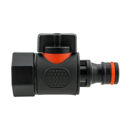 Water Butt Connector 3/4" BSP with BSPF-Quick Connect Valve & Hose Connector Black - Best4Trade-Retail Garden watering