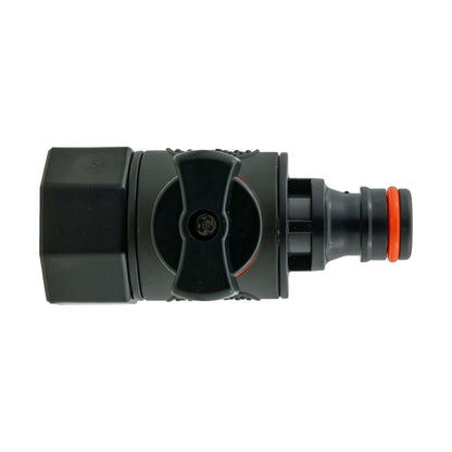 IBC 2” S60X6 Cap with BSPF Thread-Quick Connect Male Valve and Hose Connector Black - Best4Trade-Retail