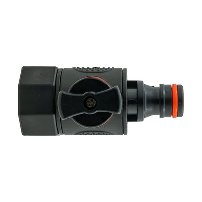Water Butt Connector 3/4" BSP with BSPF-Quick Connect Valve & Hose Connector Black - Best4Trade-Retail Garden watering