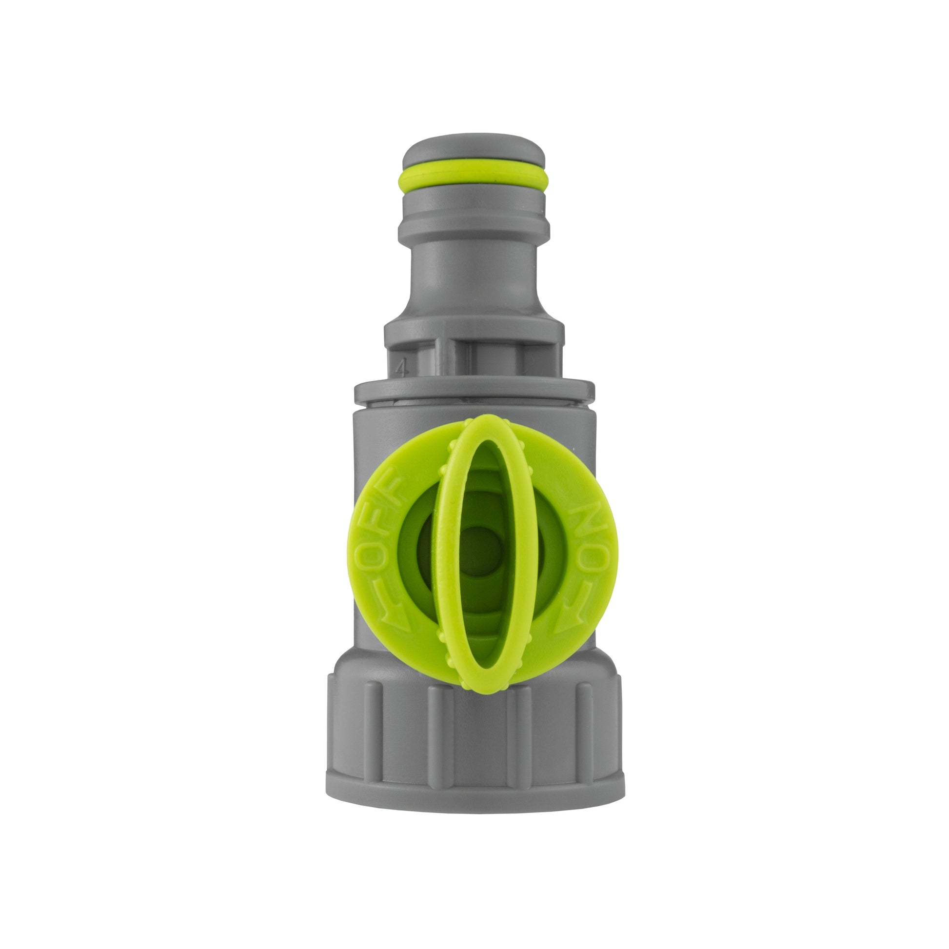 Tap Adapter with Valve ¾” BSPF – Snap-On Connector, Lime - Best4Trade-Retail Garden watering