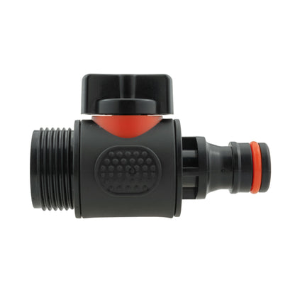 Wall Flange Kit 32mm MDPE + Valve with Male Quick Connector - Best4Trade-Retail Tech Hose & Fittings