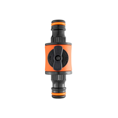 Cost Wise Snap On Male-Male In Line Valve Black/Orange