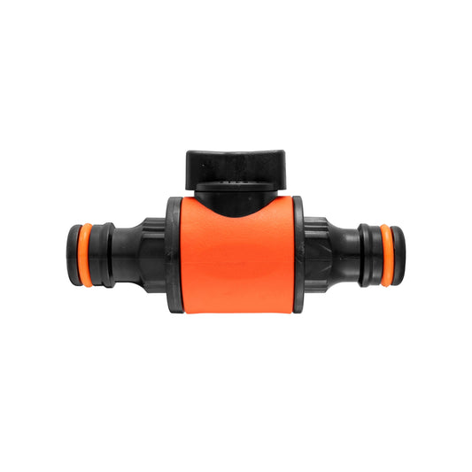 Cost Wise Snap On Male-Male In Line Valve Black/Orange