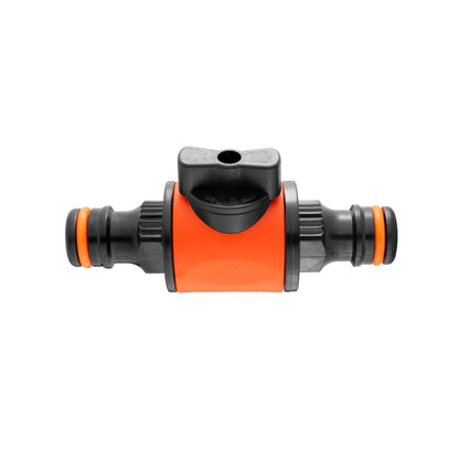 Cost Wise Snap On Male-Male In Line Valve Black/Orange