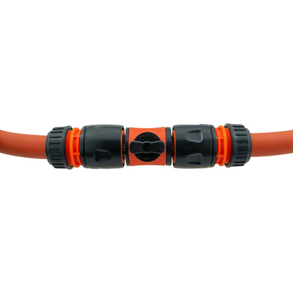 Cost Wise Snap On Male-Male In Line Valve Kit Black/Orange - Best4Trade-Retail Garden watering
