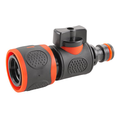 In Line Soft Touch Valve Snap-On Female To Male Black - Best4Trade-Retail Garden watering