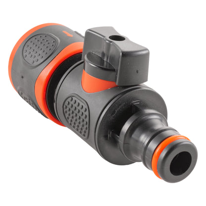 In Line Soft Touch Valve Snap-On Female To Male Black - Best4Trade-Retail Garden watering
