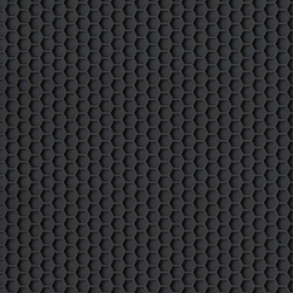 Hex PVC Rubber Mats - Black 1.5m Wide - Sold By The Metre