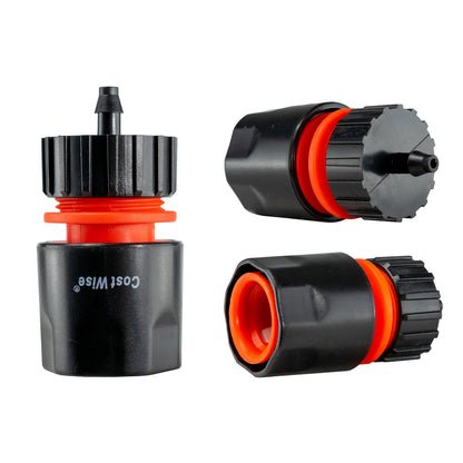 Geka Type Connector with BSPF-Quick Connect Valve & Hose Connector 4mm Barb - Best4Trade-Retail Garden watering