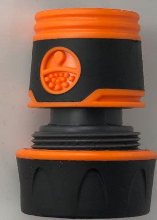 Female Soft Touch Hose Connector 1/2" or 5/8" Hose, Black - Best4Trade-Retail Garden watering