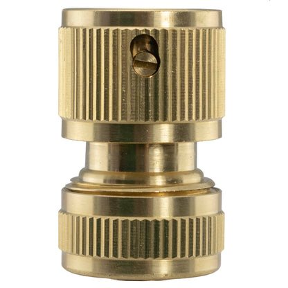 16mm Barbed Straight with BSPF-Quick Connect Valve & Hose Connector Brass - Best4Trade-Retail Garden watering