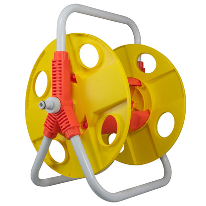 Hose Reel for 20m 1/2" Garden Hose Yellow - Best4Trade-Retail Hose Reel