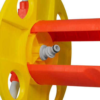 Hose Reel for 20m 1/2" Garden Hose Yellow - Best4Trade-Retail Hose Reel