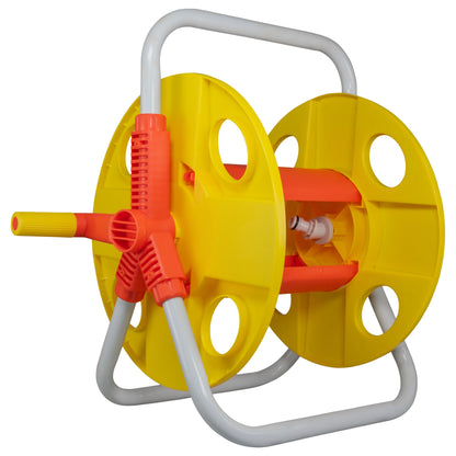 Hose Reel for 20m 1/2" Garden Hose Yellow - Best4Trade-Retail Hose Reel