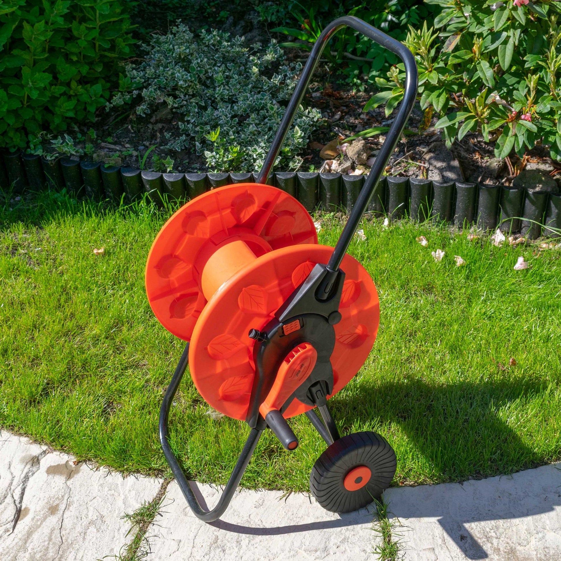 Hose Cart with Wheels for 60m 1/2" Garden Hose CW - Best4Trade-Retail Hose Reel