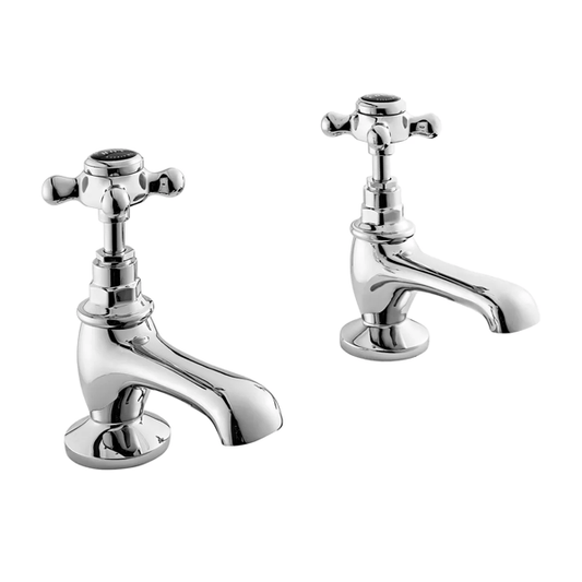 Hex Black Basin Taps - Bayswater Bathrooms