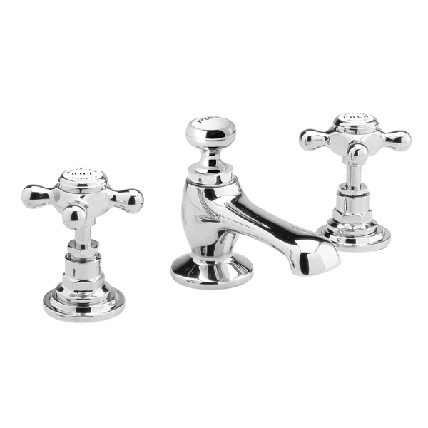Hex Deck Mounted Basin Mixer Tap - Bayswater Bathrooms