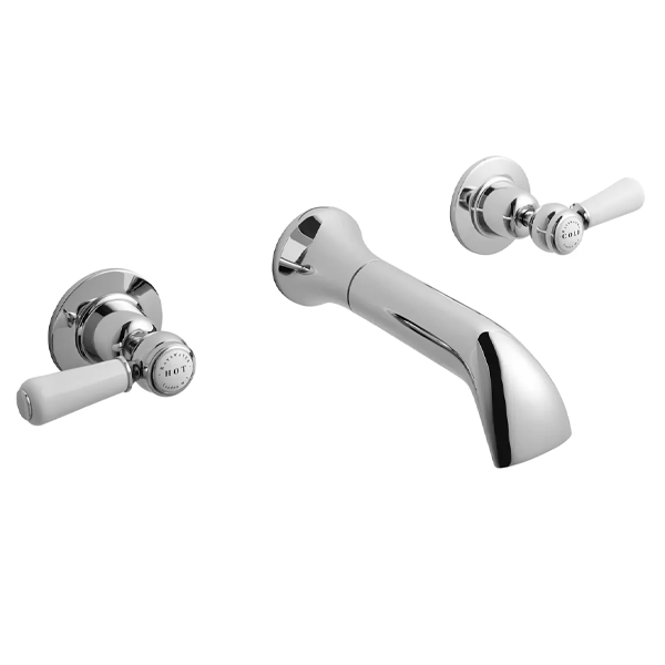 Hex Deck Mounted Lever Basin Mixer - Bayswater Bathrooms