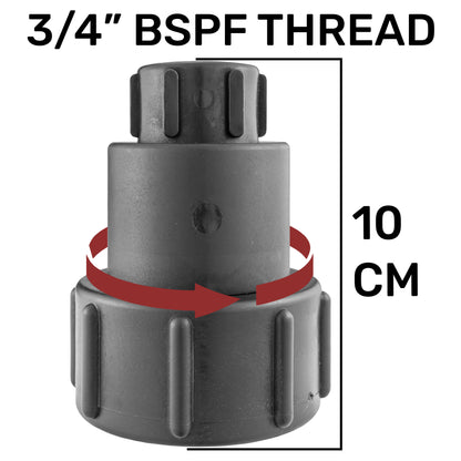 IBC 2” S60X6 – 3/4" BSPF Extender Adaptor with MDPE Tee 20mm - Best4Trade-Retail