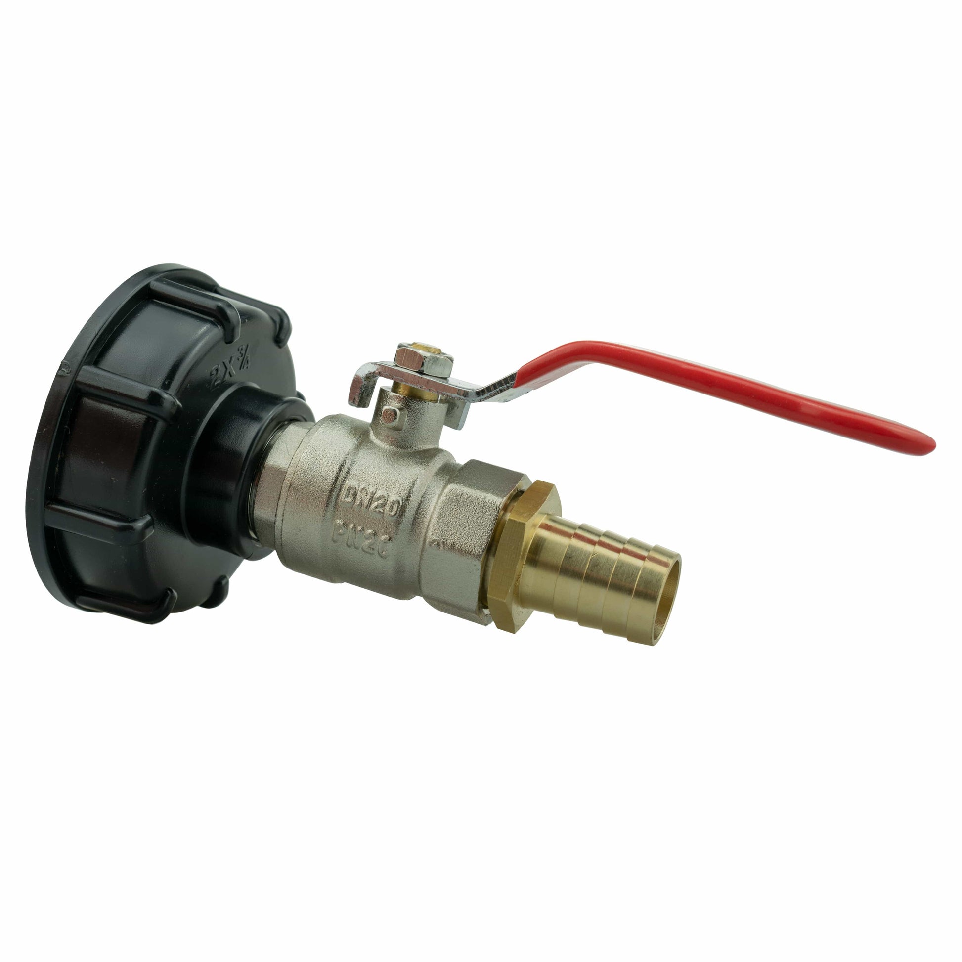 IBC 2” S60X6 Cap with Lever Valve and 19mm Brass Barb - Best4Trade-Retail