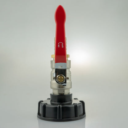IBC 2” S60X6 Cap with Lever Valve and 19mm Brass Barb - Best4Trade-Retail