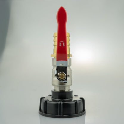 IBC 2” S60X6 Cap with Lever Valve and 25mm Brass Barb - Best4Trade-Retail
