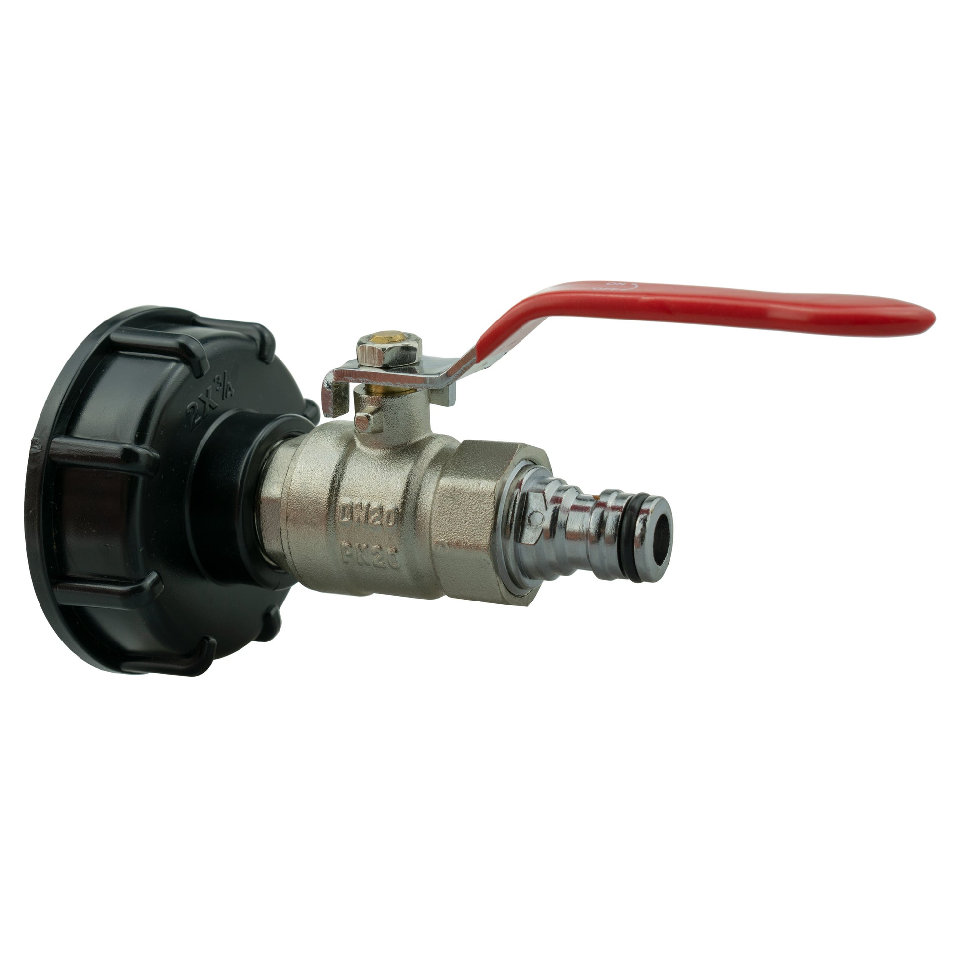 IBC 2” S60X6 Cap with Lever Valve and Male Quick Connector Zinc - Best4Trade-Retail