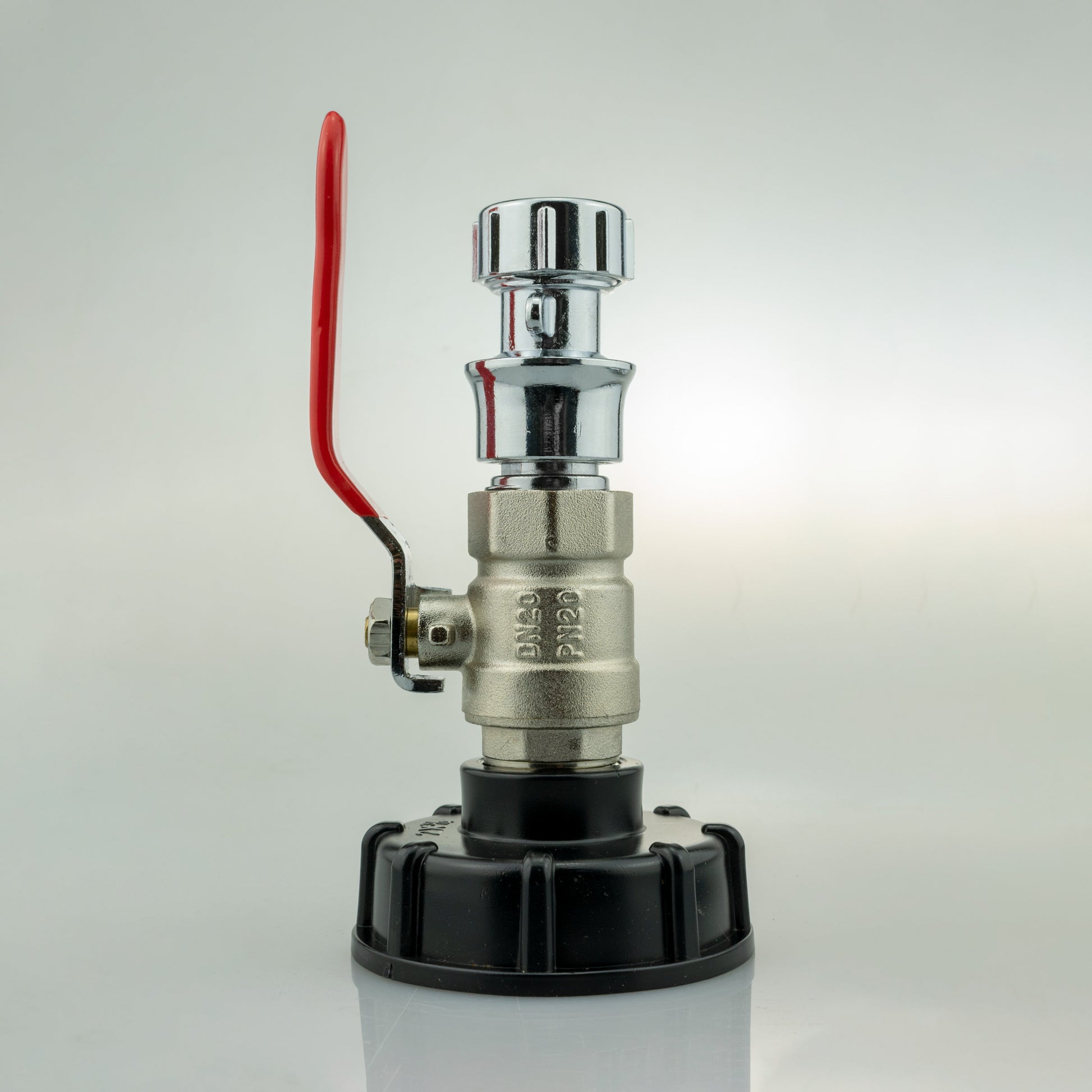 IBC 2” S60X6 Cap with Lever Valve, Click Lock and Hose Connector Zinc - Best4Trade-Retail