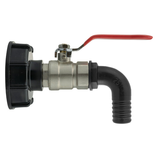 IBC 2” S60X6 Cap with Lever Valve and 25mm Barbed Pond Connector - Best4Trade-Retail