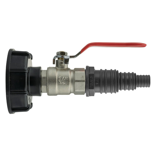 IBC 2” S60X6 Cap with Lever Valve and Pond Connector 13/20/25mm Barb - Best4Trade-Retail