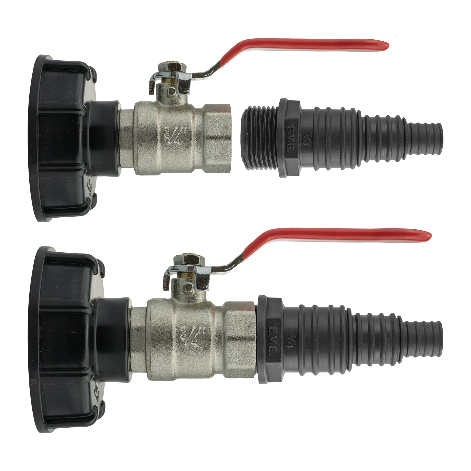 IBC 2” S60X6 Cap with Lever Valve and Pond Connector 13/20/25mm Barb - Best4Trade-Retail