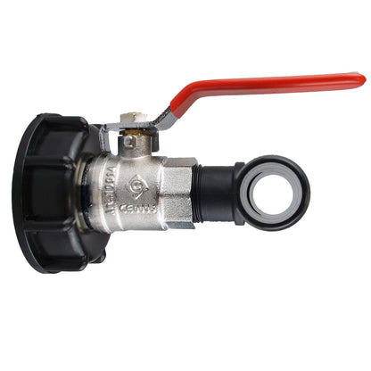 IBC 2” S60X6 Cap with Lever Valve and 19mm Barbed Tee - Best4Trade-Retail