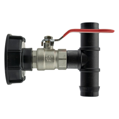 IBC 2” S60X6 Cap with Lever Valve and 25mm Barbed Tee - Best4Trade-Retail
