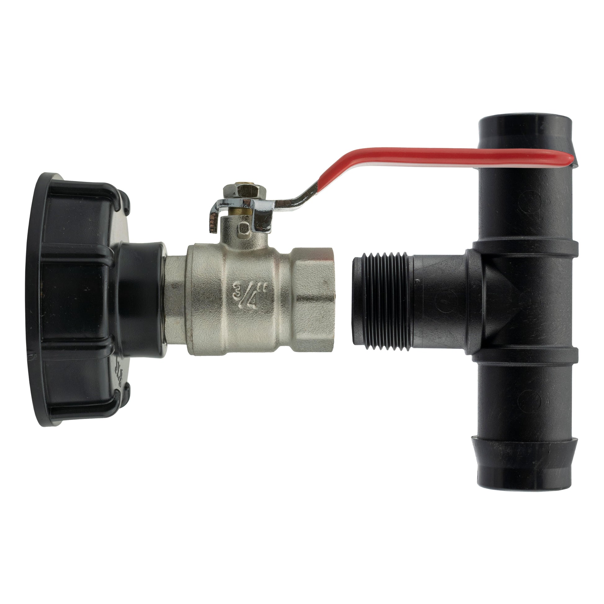 IBC 2” S60X6 Cap with Lever Valve and 25mm Barbed Tee - Best4Trade-Retail