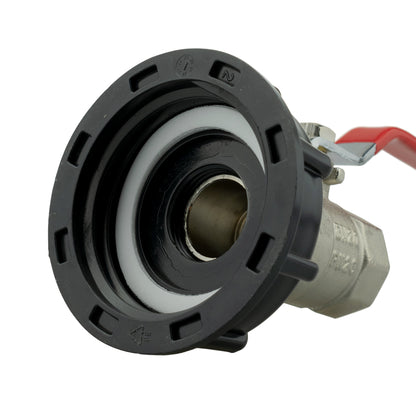 IBC 2” S60X6 Cap with ¾” BSPM-F Lever Valve - Best4Trade-Retail