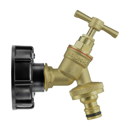 IBC 2” S60X6 Cap with Brass Bib Quick Connect Tap ¾” BSP - Best4Trade-Retail