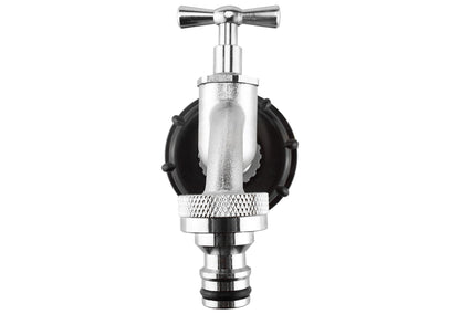 IBC 2” S60X6 Cap with Quick Connect Nickle Plated Bib Tap ¾” BSP - Best4Trade-Retail