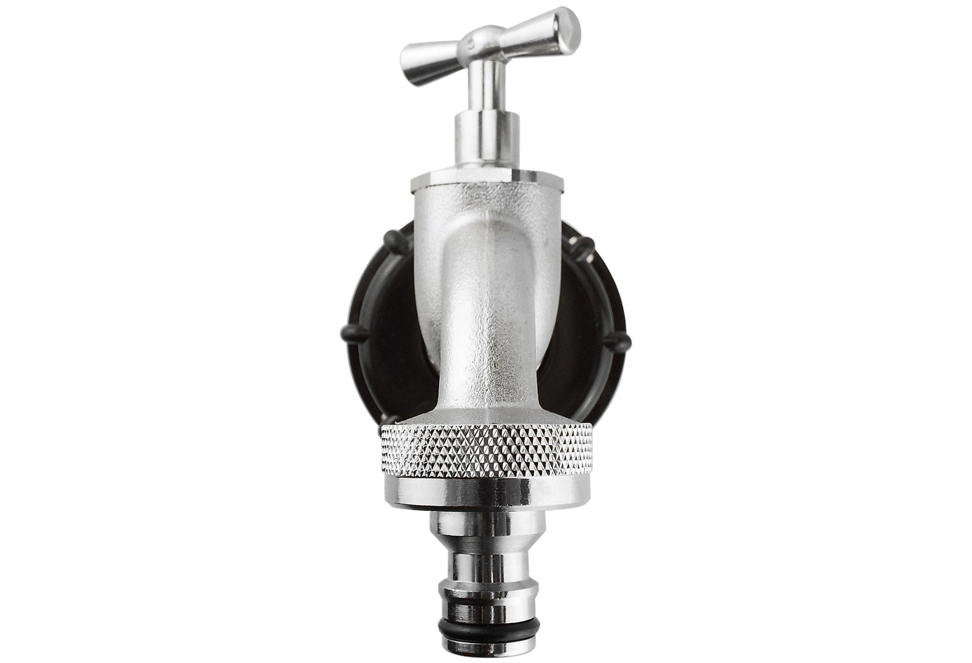 IBC 2” S60X6 Cap with Quick Connect Nickle Plated Bib Tap ¾” BSP - Best4Trade-Retail